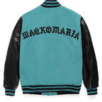 LEATHER VARSITY JACKET -B- -TYPE 2- #EMERALD [24SS-WMO-BL10]