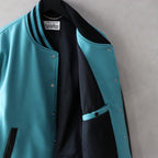 LEATHER VARSITY JACKET -B- -TYPE 2- #EMERALD [24SS-WMO-BL10]