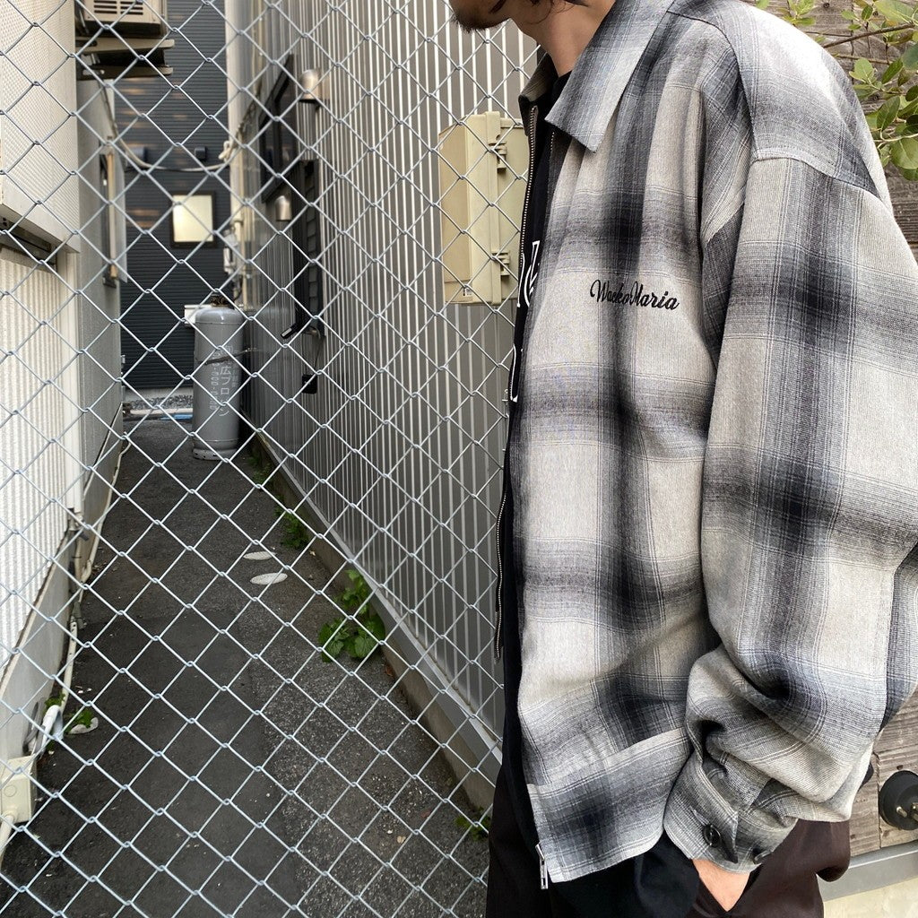 OMBRE CHECK 50'S JACKET -B- -TYPE 2- #GRAY [24SS-WMO-BL16]