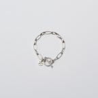 Sharp Link Bracelet -7mm- #SILVER [XOB066]