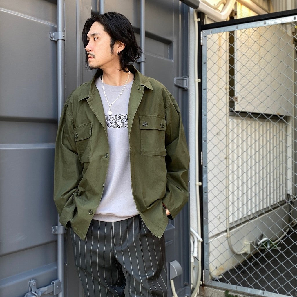 MIDDLE WEIGHT CREW NECK SWEAT SHIRT -TYPE 2- #GRAY [24SS-WMC-SS15]