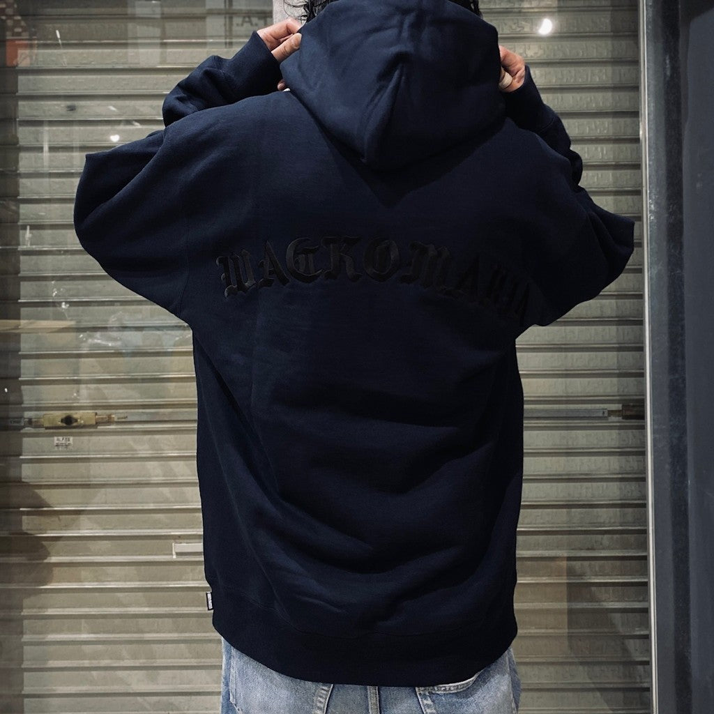 HEAVY WEIGHT PULLOVER HOODED SWEAT SHIRT -TYPE 2- #NAVY [24SS-WMC-SS05]