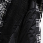 PLAID FLANNEL SWING TOP #BLACK [FW23-JK10]