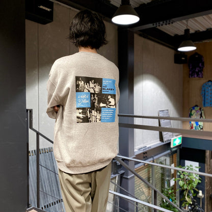 BLUE NOTE | CREW NECK SWEAT SHIRT -TYPE 1- #GRAY [BLUENOTE-WM-SS05]