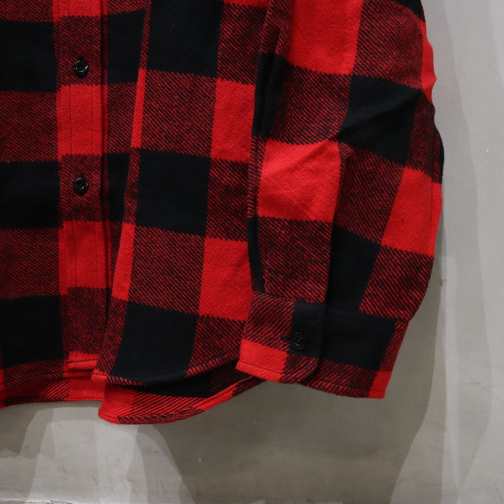 FLANNEL REGULAR COLLAR SHIRT -TYPE 2- #RED [24SSE-WMS-RC02