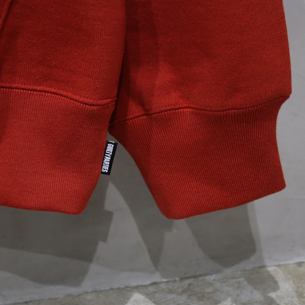 厚重套頭連帽衛衣 - 型號 3- #RED [24SS-WMC-SS08]