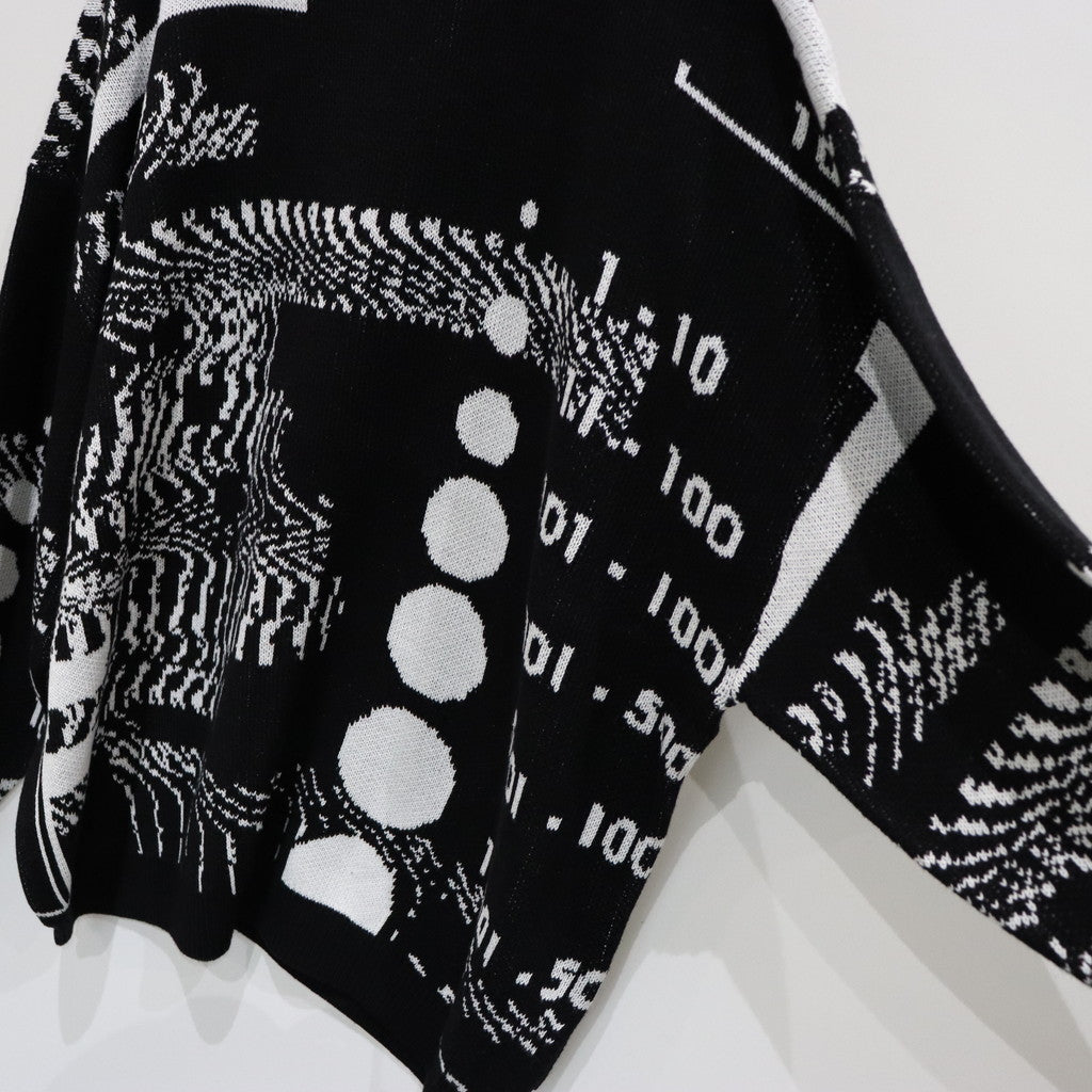 COVID-19 KNIT SWEATER #BLACK [FW23-KN02]