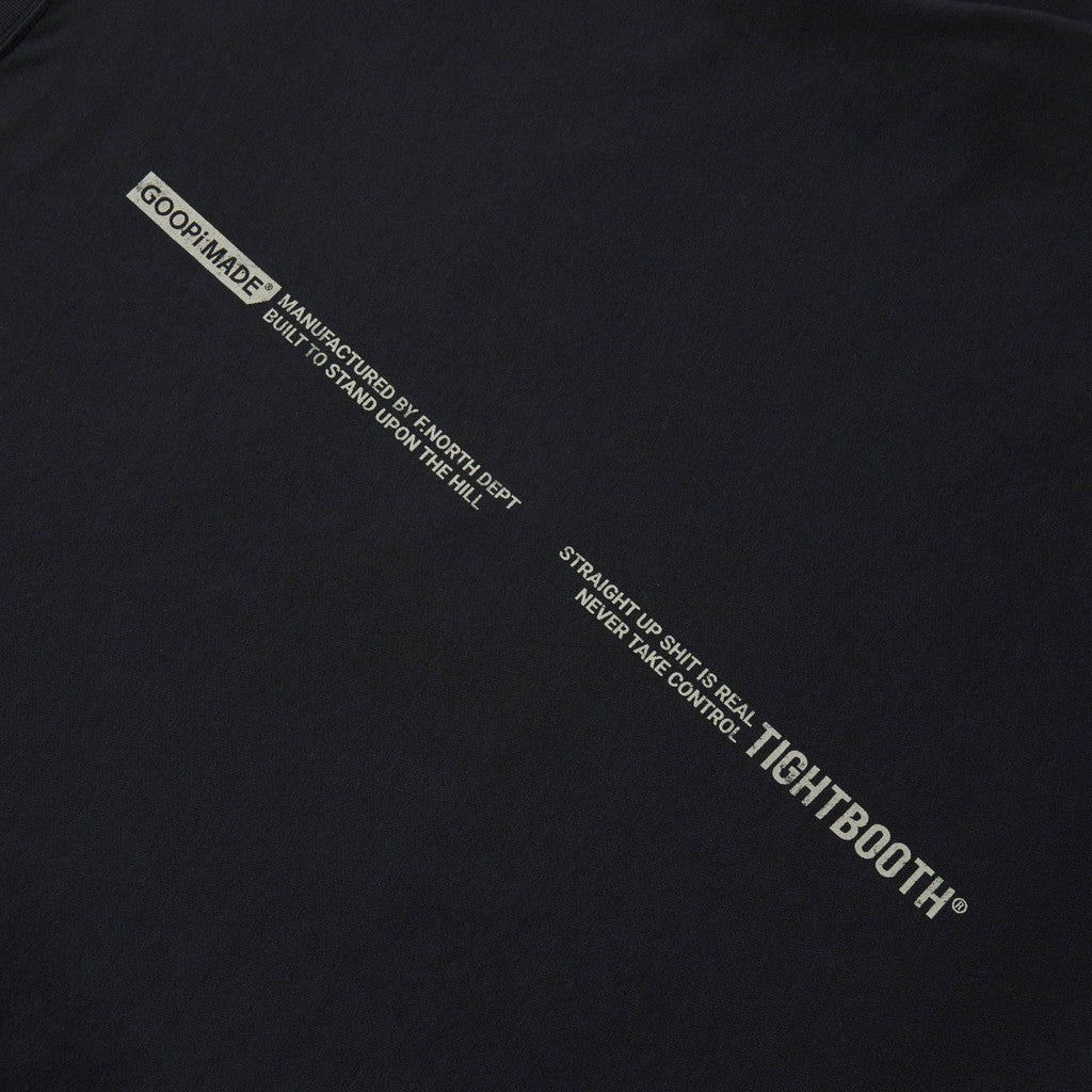 TBPR | 「GMT-01T」 Super Wide Logo Tee #BLACK [GOOPI-23AW-DEC-TBPR-01]