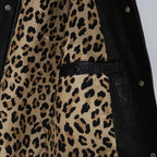 LEATHER VARSITY JACKET -A- -TYPE 2- #BLACK [23FW-WMO-BL03]