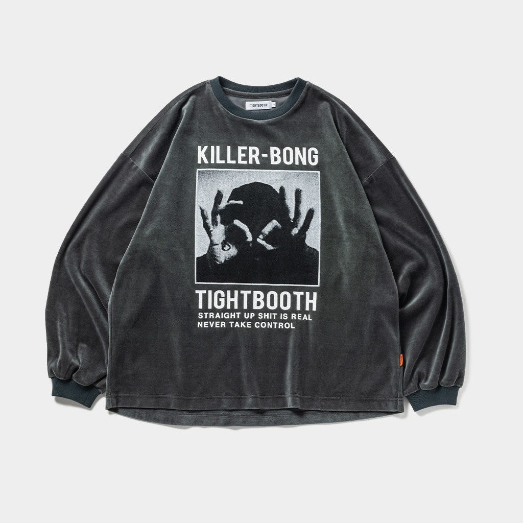 TBKB | HAND SIGN VELOURS #CHARCOAL [FW23-TBKB10]