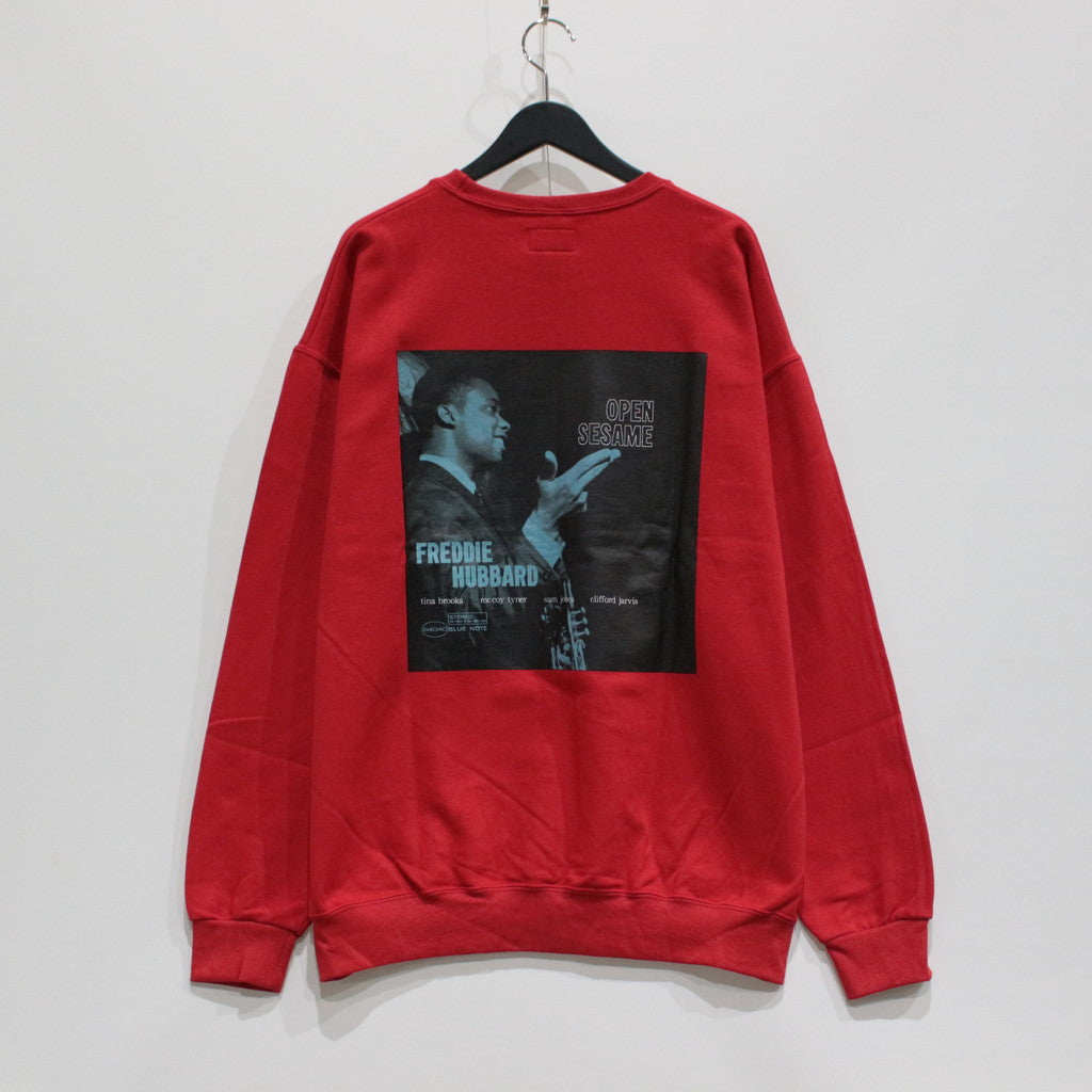 藍色音符 | 圓領運動衫 - 類型 3- #RED [BLUENOTE-WM-SS07]