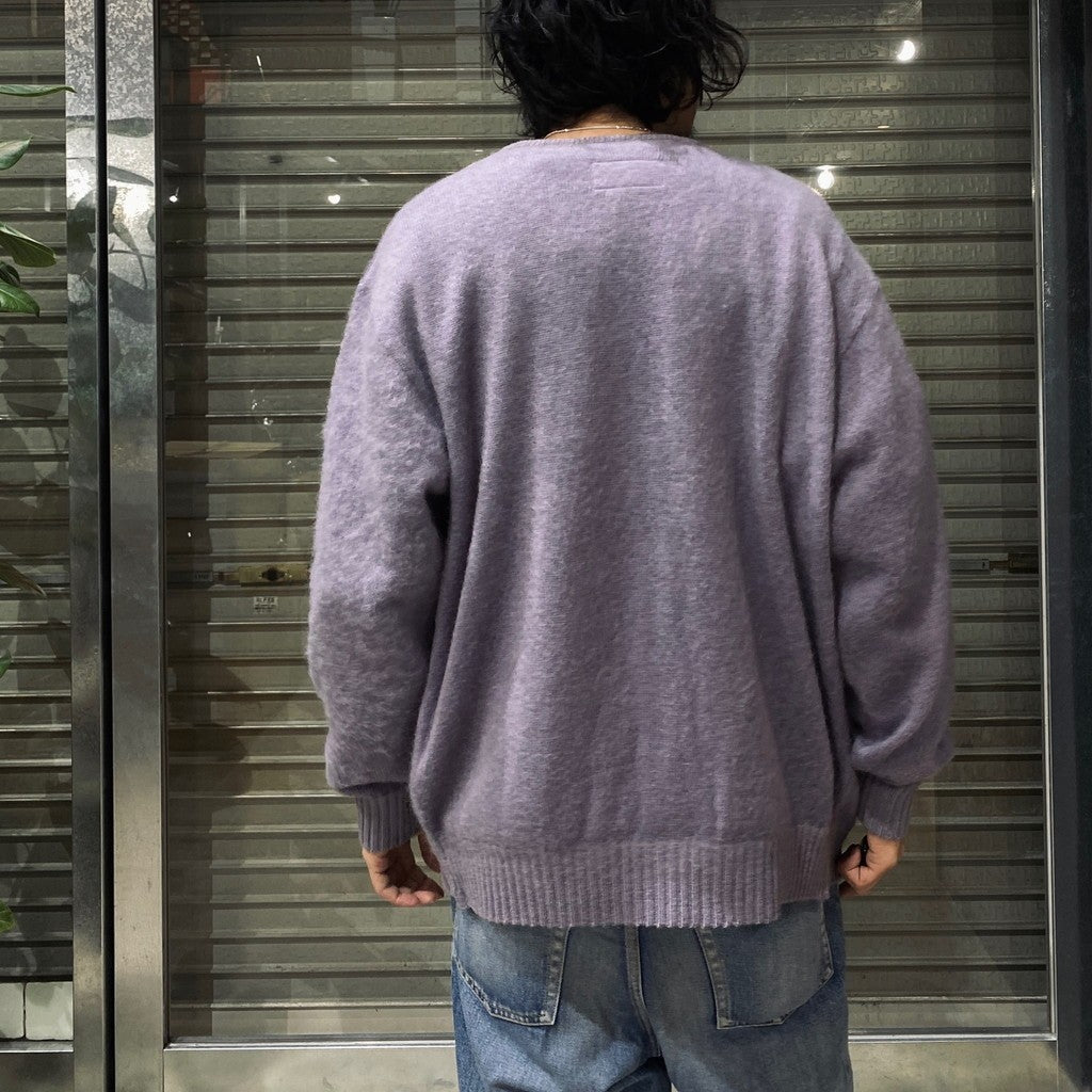 MOHAIR CARDIGAN -TYPE 1- #PURPLE [24SS-WMK-KN05]