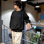 藍色音符 | 圓領運動衫 - 類型 2- #黑色 [BLUENOTE-WM-SS06]