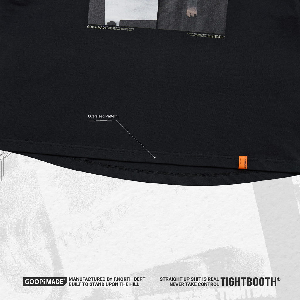 TBPR | 「GMT-01T」 Super Wide Logo Tee #BLACK [GOOPI-23AW-DEC-TBPR-01]