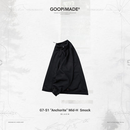 G7-S1 "Anchorite" Mid-H Smock #BLACK [GOOPI-23AW-JAN-02]