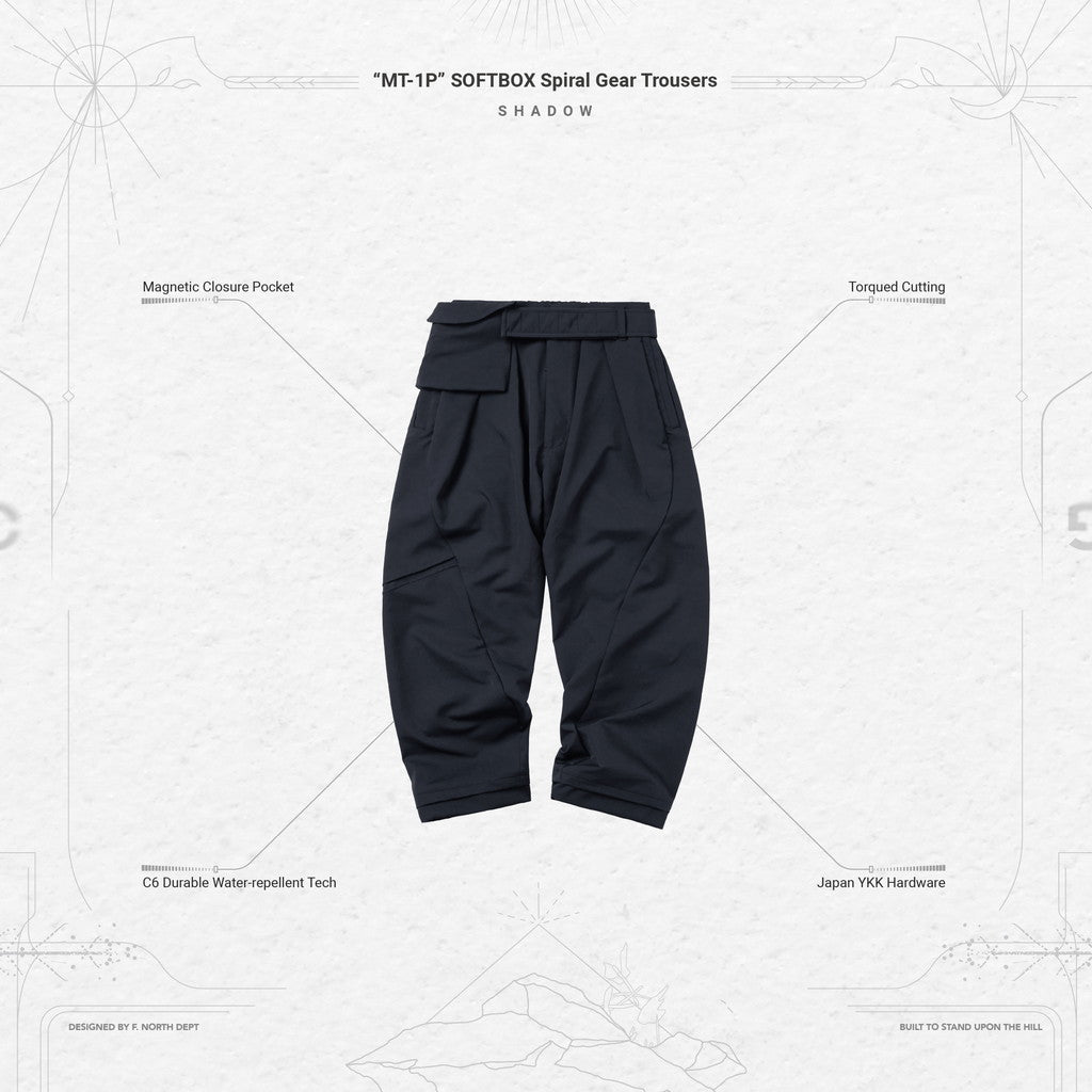 “MT-1P”SOFTBOX 螺旋齒輪長褲#SHADOW [GOOPI-23AW-JAN-01]