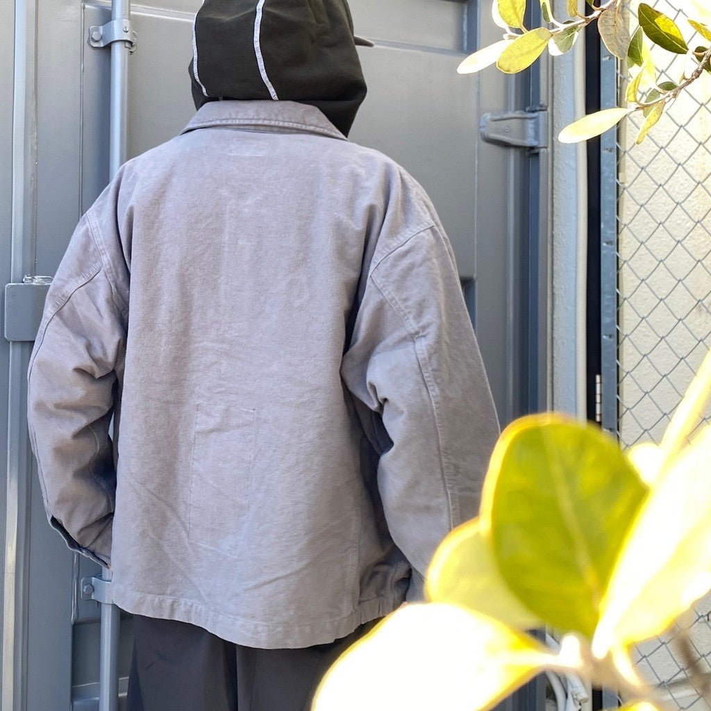 BRUSHED SOFT COTTON JACKET #GREY [CES25JK19]