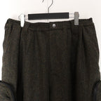 TWEED CARGO PANTS #OLIVE [FW23-B01]