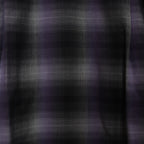 OMBRE CHECK OPEN COLLAR SHIRT L/S -TYPE 2- #PURPLE [23FW-WMS-OC02]