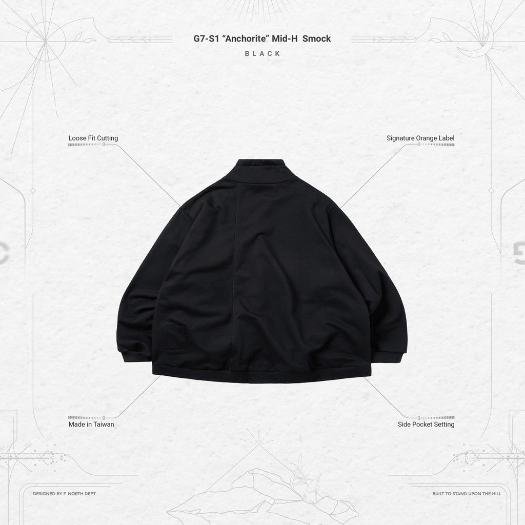 G7-S1「Anchorite」中 H 罩衫 #BLACK [GOOPI-23AW-JAN-02]