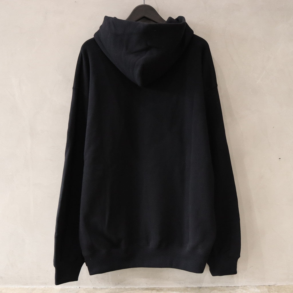 MIDDLE WEIGHT PULLOVER HOODED SWEAT SHIRT -TYPE 1- #BLACK [24SS-WMC-SS12]