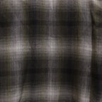 OMBRE CHECK OPEN COLLAR SHIRT L/S -TYPE 3- #YELLOW [23FW-WMS-OC03]