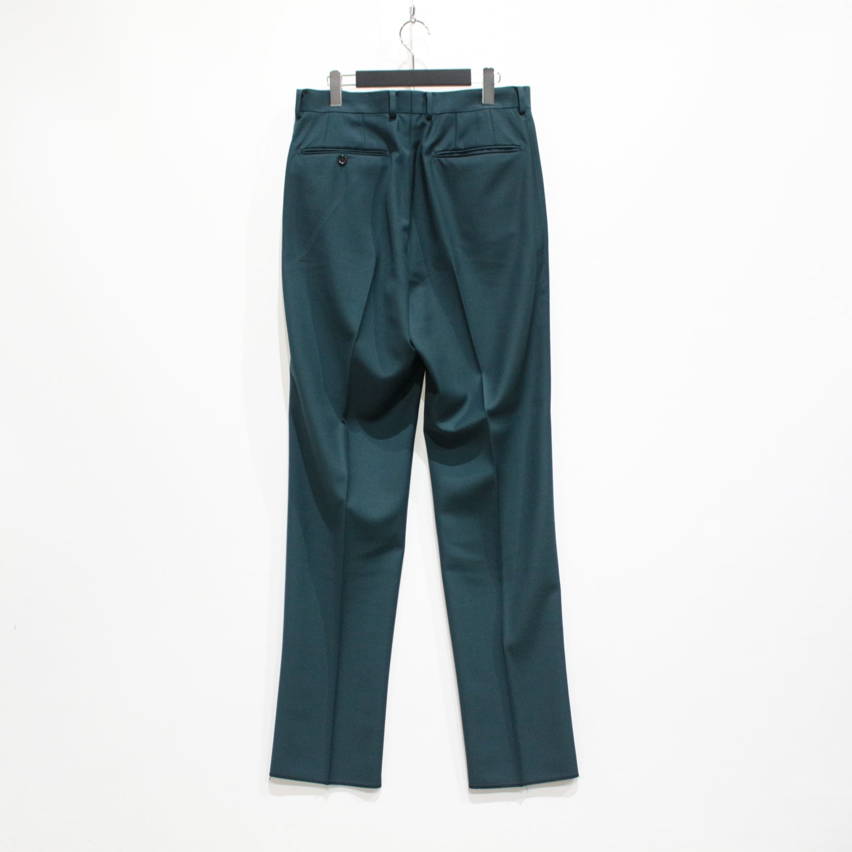 PLEATED TROUSERS -TYPE 2- #D-TURQUOISE [23FW-WMP-TR17]