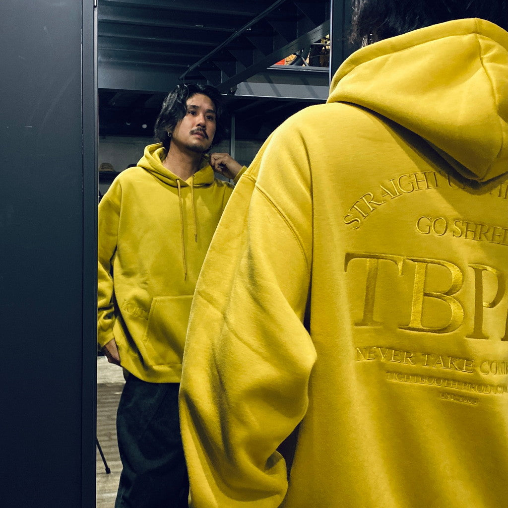 STRAIGHT UP HOODIE #MUSTARD [FW23-SW03]