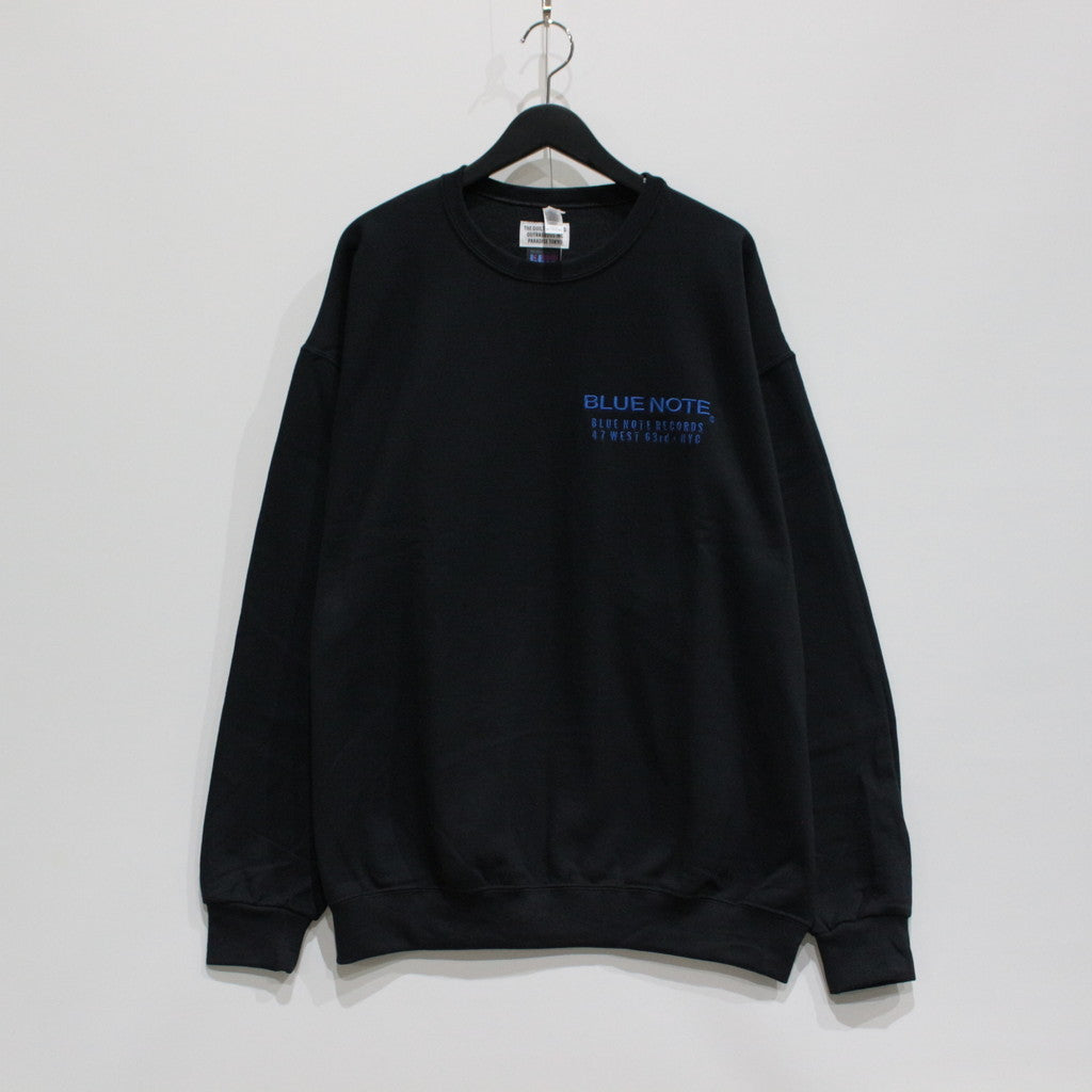 BLUE NOTE | CREW NECK SWEAT SHIRT -TYPE 4- #BLACK [BLUENOTE-WM-SS08]