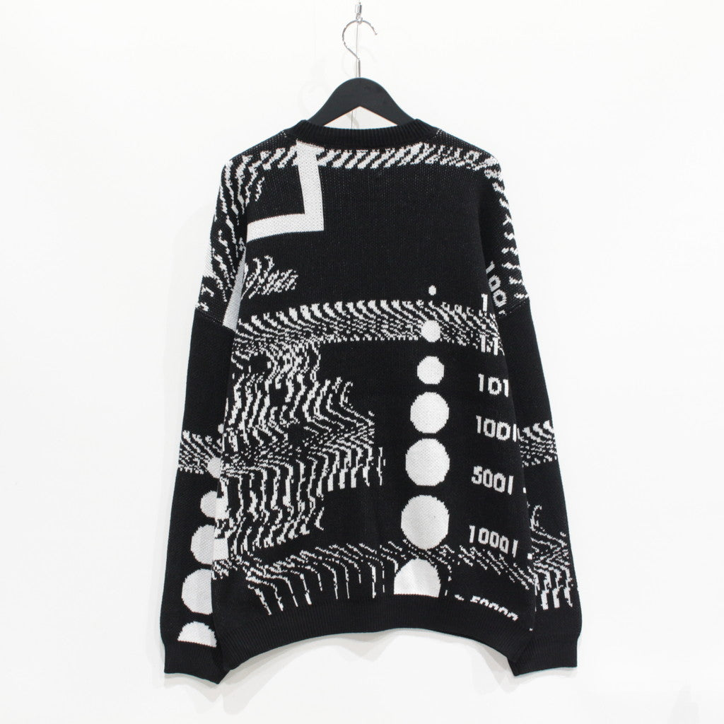 COVID-19 KNIT SWEATER #BLACK [FW23-KN02]