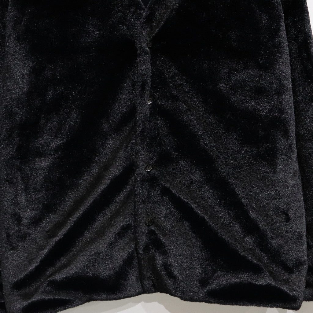 毛皮開襟衫#黑色 [SC2320-CT01]