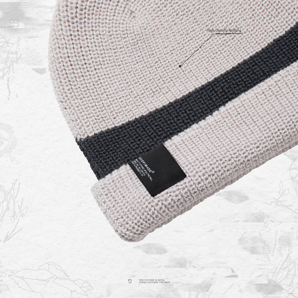 「MB-7」SOFTBOX 拼布毛線帽 #BEIGE [GOOPI-23AW-DEC-04]