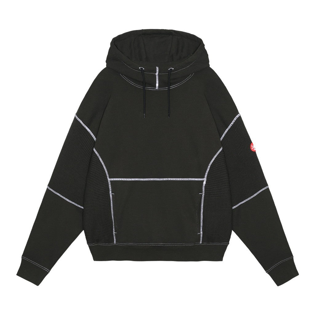 WIDE RIB CUT HEAVY HOODY #BLACK [CES25CS16]