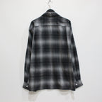 漸層色格紋開領襯衫 L/S -TYPE 3- #GRAY [23FW-WMS-OC03]