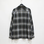 OMBRE CHECK OPEN COLLAR SHIRT L/S -TYPE 3- #YELLOW [23FW-WMS-OC03]
