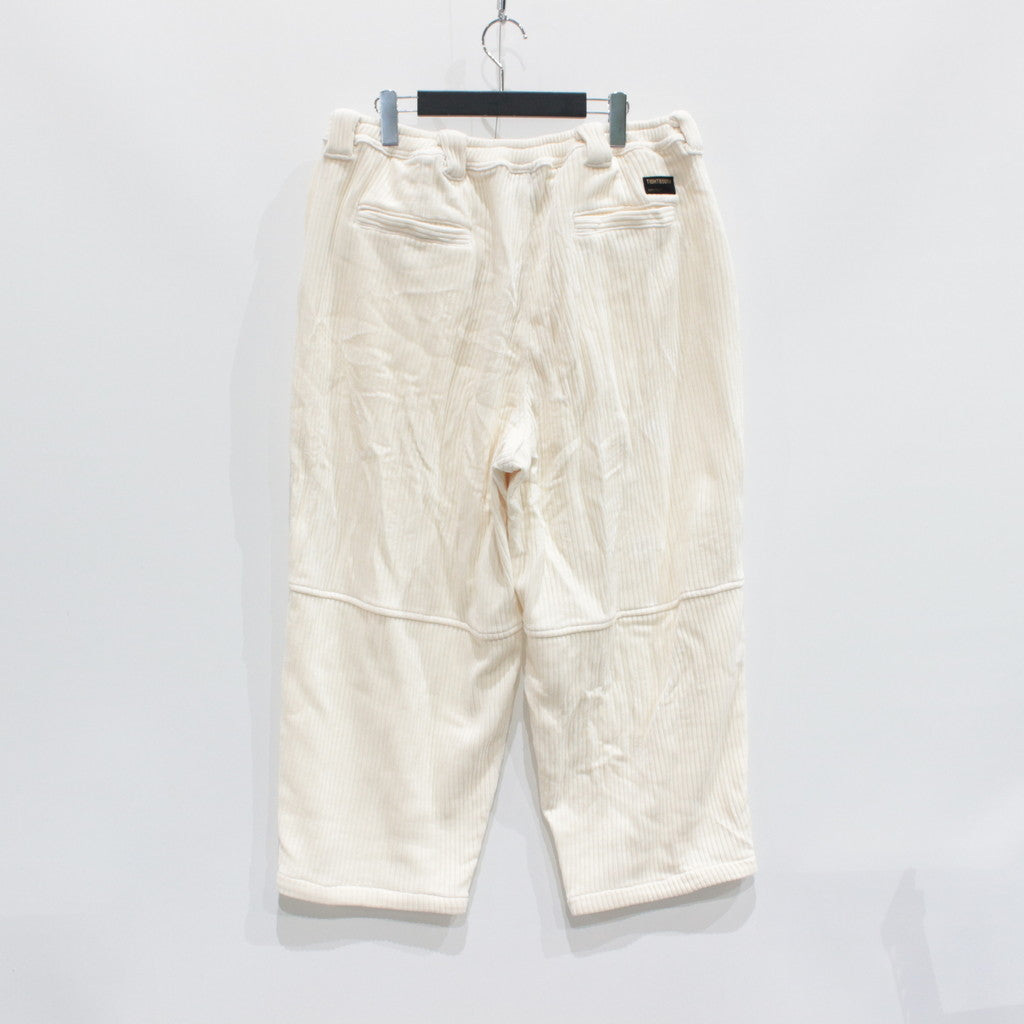 KNIT CORD BALLOON PANTS #WHITE [FW23-B08]