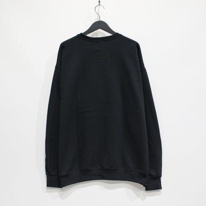 CREW NECK SWEAT SHIRT -TYPE 3- #BLACK [23FW-WMC-SS11]