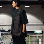 繩網長背心 #CHARCOAL [FSU10241U0001]