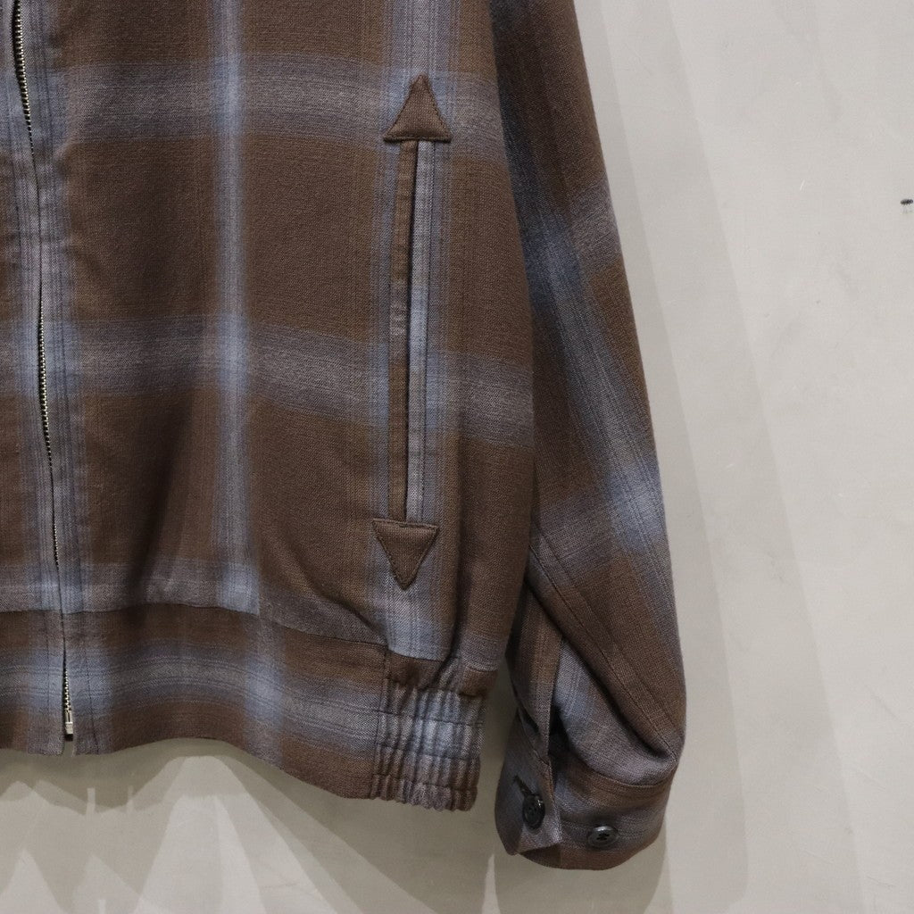 OMBRE CHECK 50'S JACKET -C- -TYPE 1- #BROWN [24SS-WMO-BL18]