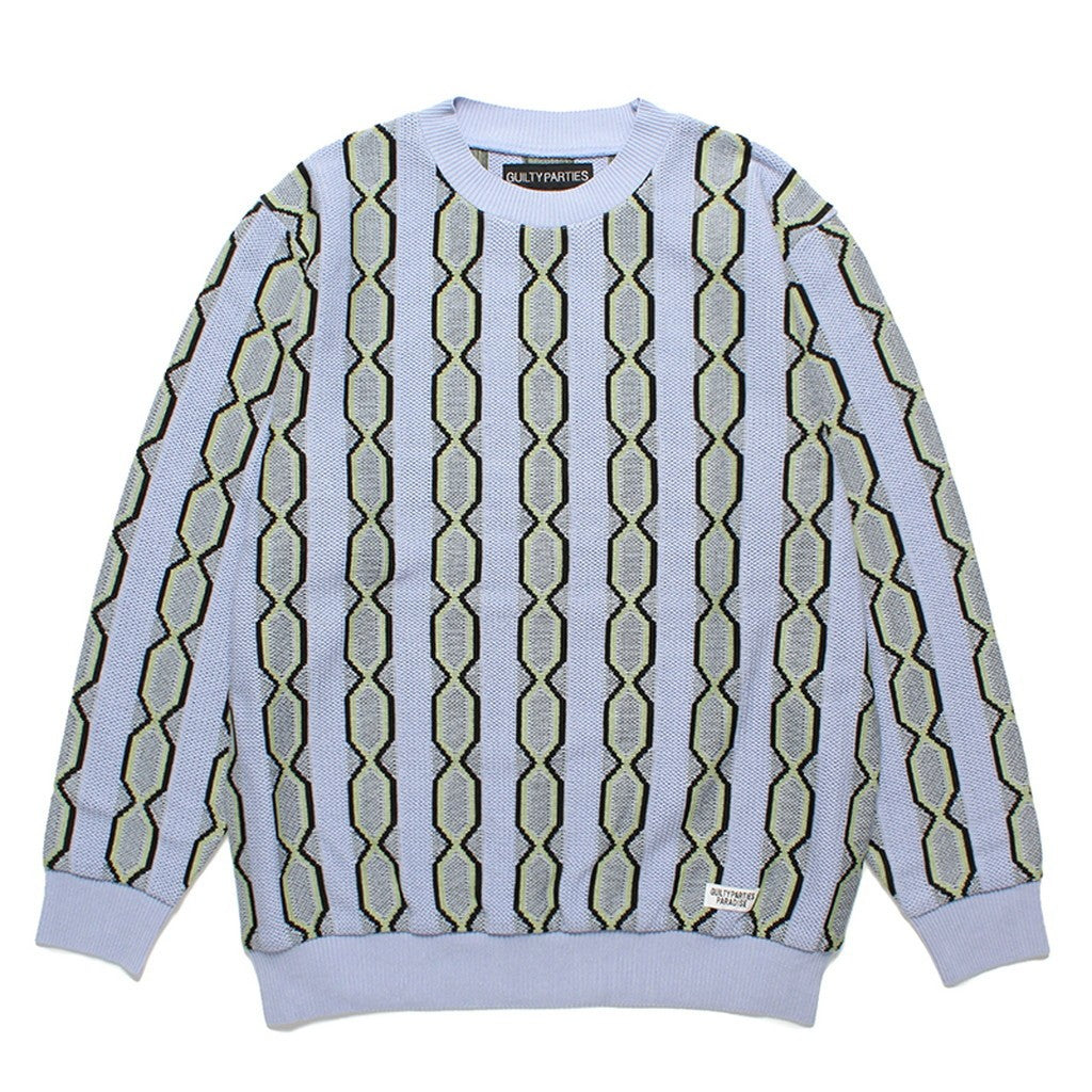 圓領毛衣 -2 型 - #藍色 [24SS-WMK-KN23]