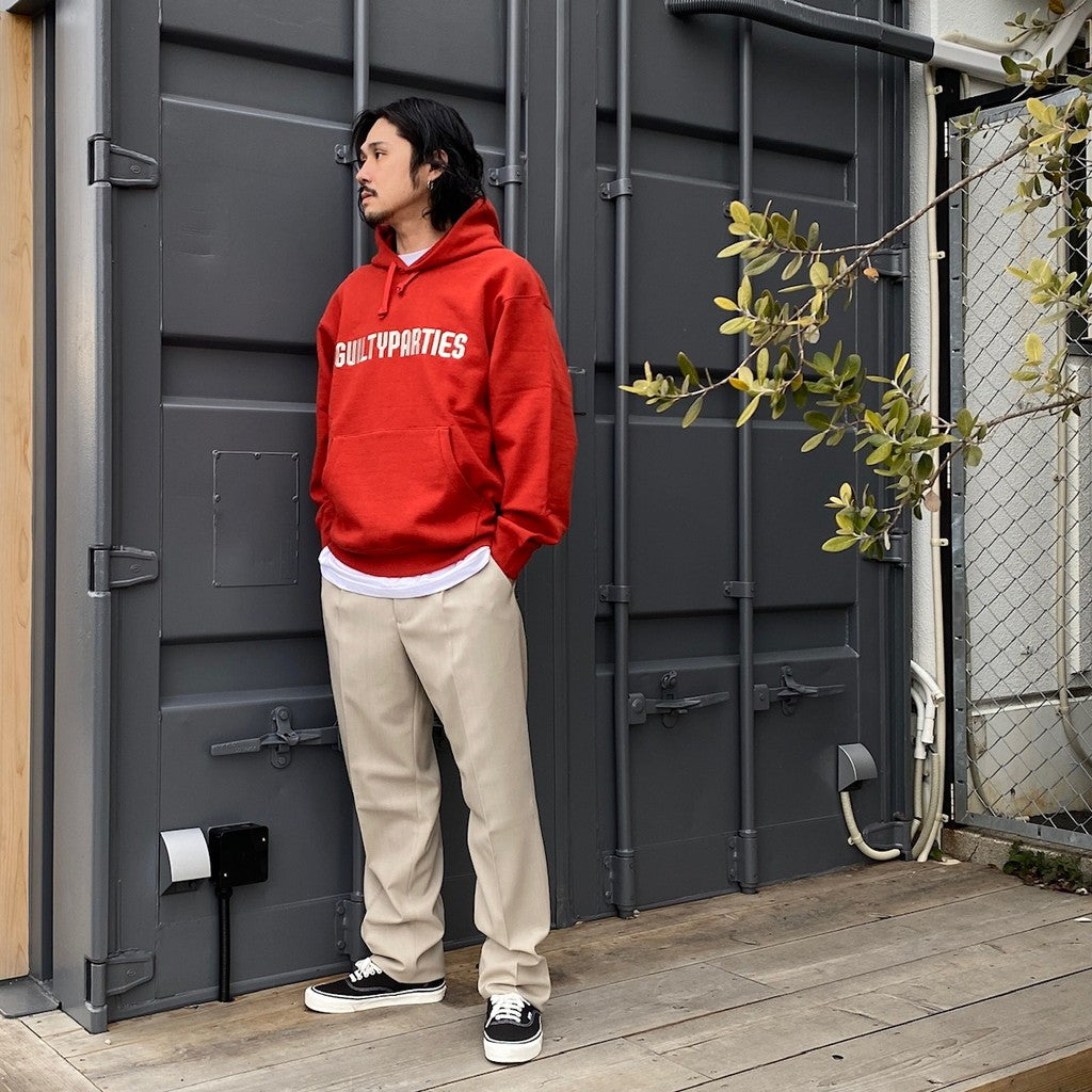 厚重套頭連帽衛衣 - 型號 3- #RED [24SS-WMC-SS08]