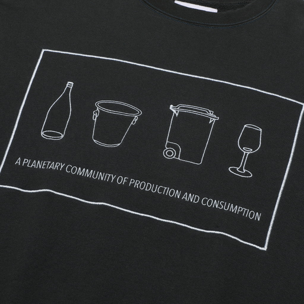 CONTAINER CREW NECK #BLACK [CES22CS05]