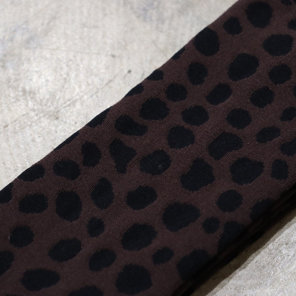 豹紋襪 #棕色 [24SS-WMA-SO03]