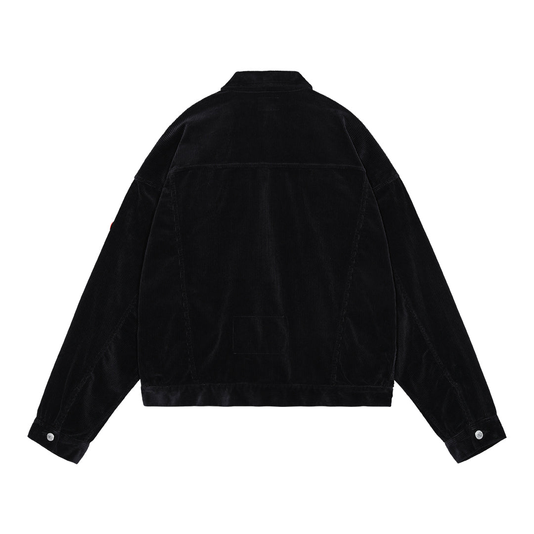 CORD TRUCKER JACKET #BLACK [CES24JK19]