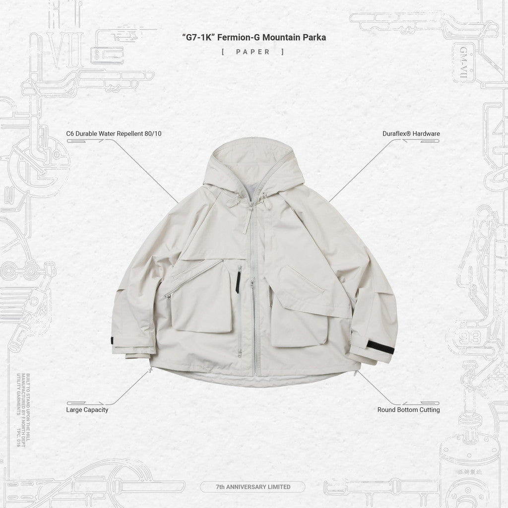 「G7-1K」Fermion-G 山地派克大衣 #PAPER [GOOPI-23AW-NOV-01]