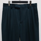 DOUBLE PLEATED TROUSERS #D-TURQUOISE [23FW-WMP-TR18]