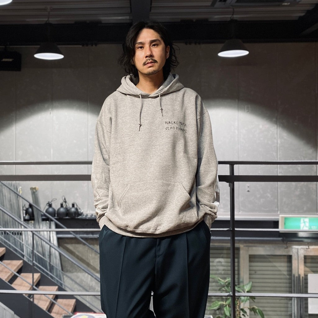 JIRO KONAMI | PULLOVER HOODED SWEAT SHIRT - TYPE 2 - #GRAY [JIROKONAMI-WM-SS06]