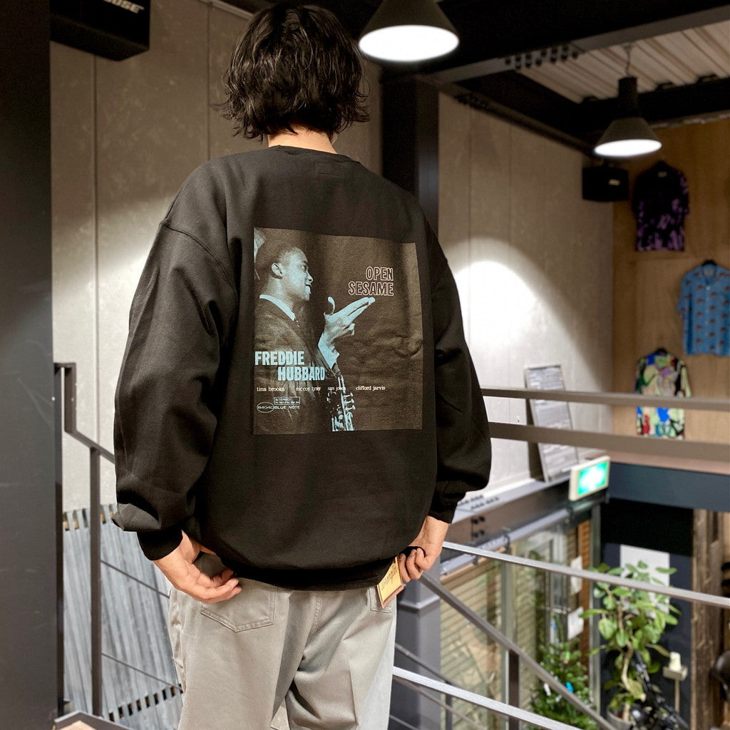 BLUE NOTE | CREW NECK SWEAT SHIRT -TYPE 3- #BLACK [BLUENOTE-WM-SS07]