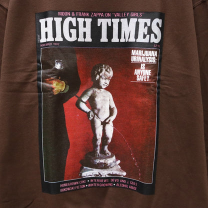 HIGHTIMES | CREW NECK SWEAT SHIRT -TYPE 1- #BROWN [HIGHTIMES-WM-SS09]