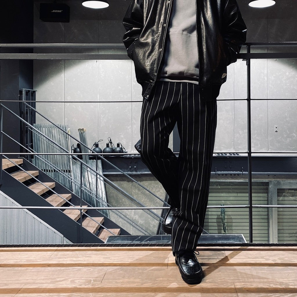 PLEATED TROUSERS -TYPE 2- #BLACK [24SSE-WMP-TR03]